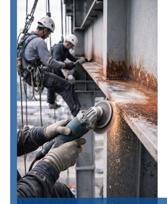 Зачистка металла от ржавчины и подготовка поверхностей в Рубцовске