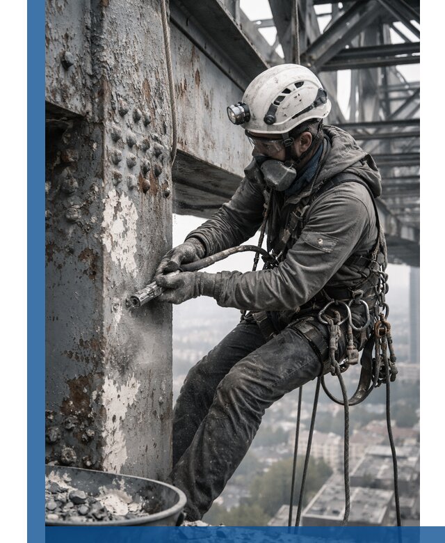 Удаление старой краски с металлических конструкций в Рубцовске