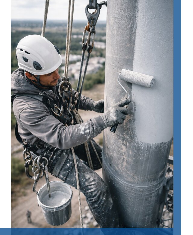 Покраска мачт связи под ключ в Рубцовске от 860 р. | ВЫСОТНИК-Рбц