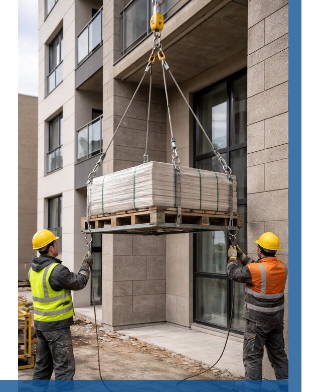 Подъем керамогранита на этаж в Рубцовске от 3540 р. | ВЫСОТНИК-Рбц