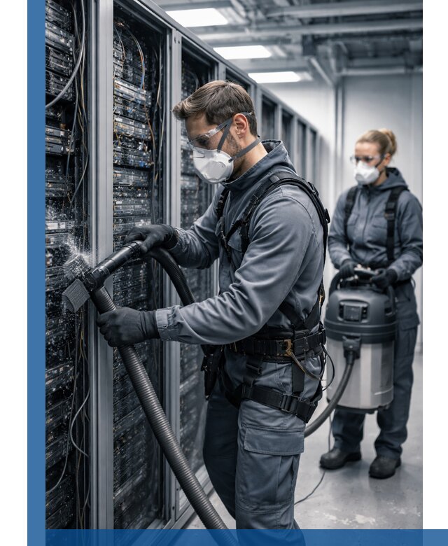 Обеспыливание серверной комнаты в Рубцовске, профессиональная очистка