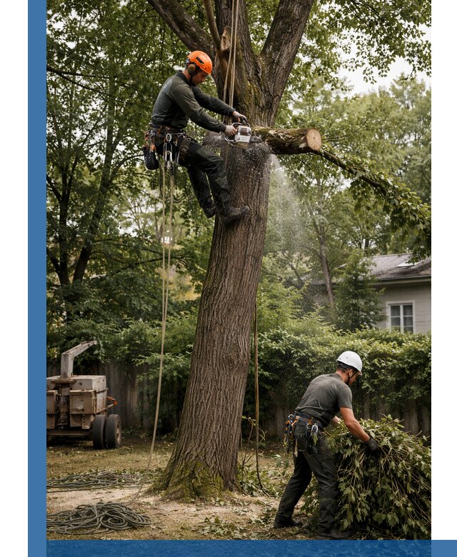 Кронирование деревьев в Рубцовске, безопасная высотная обрезка