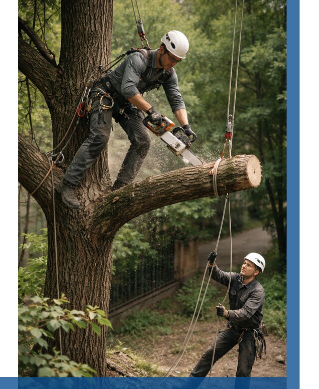 Спил деревьев альпинистами в Рубцовске от 8090 р. | ВЫСОТНИК-Рбц