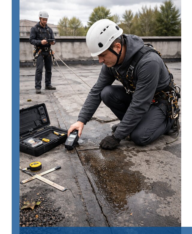 Обследование кровли на протечки и выявление дефектов в Рубцовске