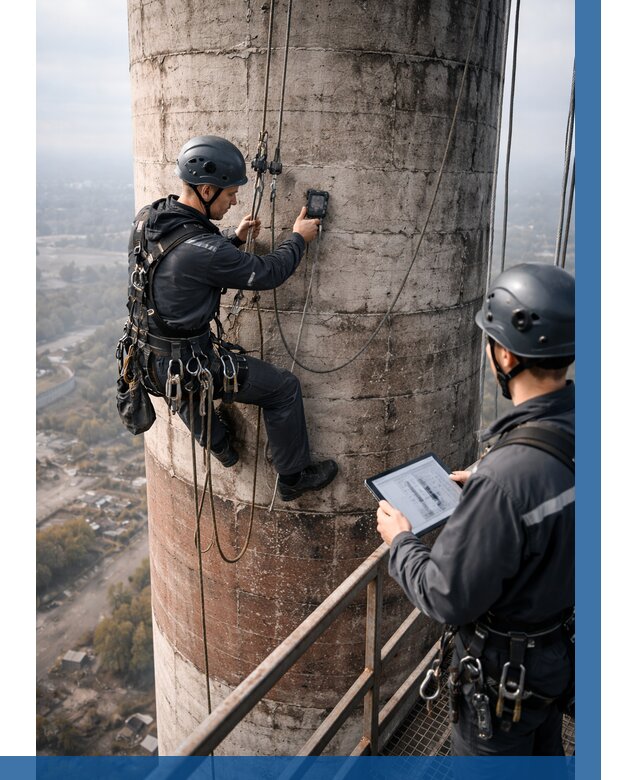 Обследование дымовой трубы в Рубцовске от 8090 р. | ВЫСОТНИК-Рбц