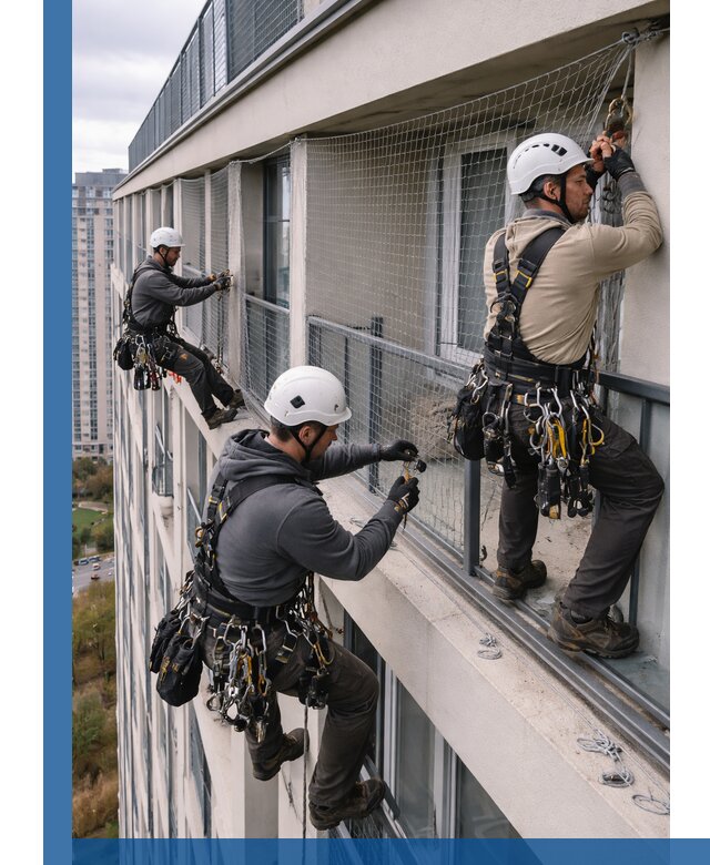 Профессиональный монтаж защитной сетки от птиц в Рубцовске